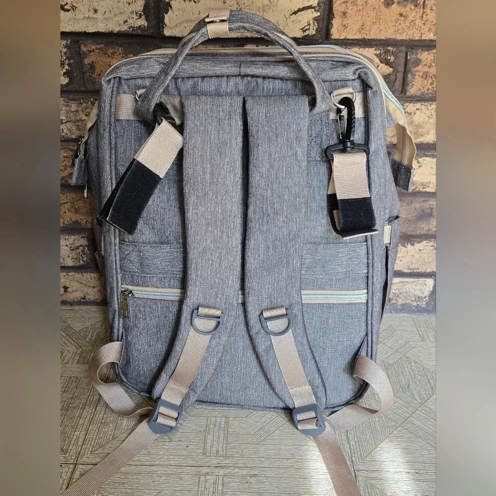 NWOT convertible diaper bag to bassinet